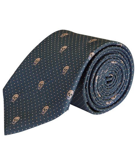 alexander mcqueen skull tie.